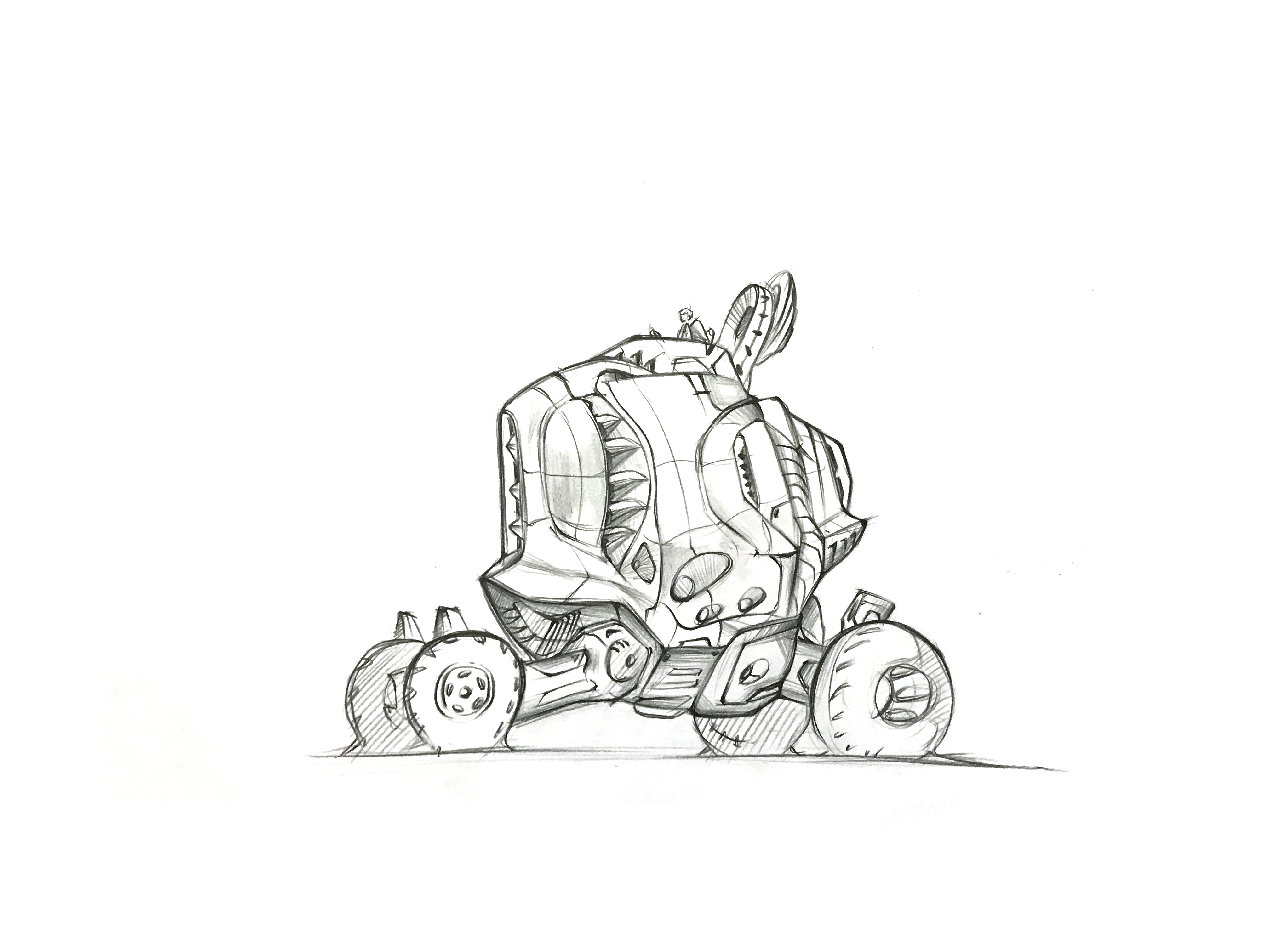 marker pen，Colored lead，draft，Hand drawing process，