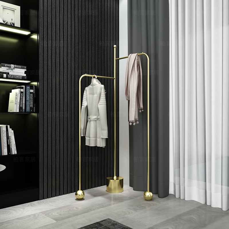 Coat rack，Light luxury clothes rack，Simple clothes hanger，