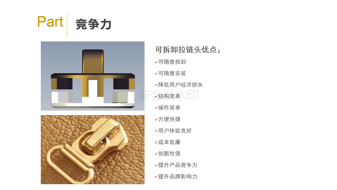 Zipper head，zipper，innovate，clothing，patent，Detachable zipper head，