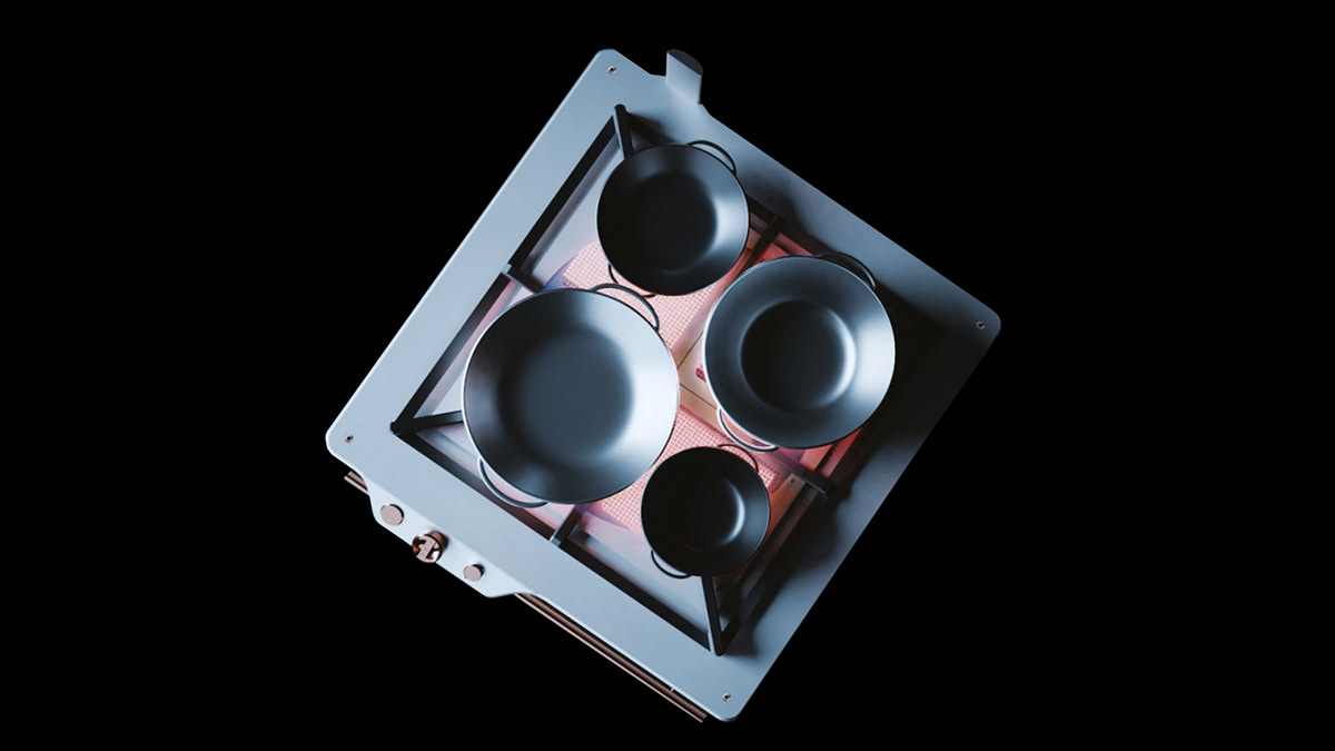 a kitchen stove，charcoal fire，commercial，