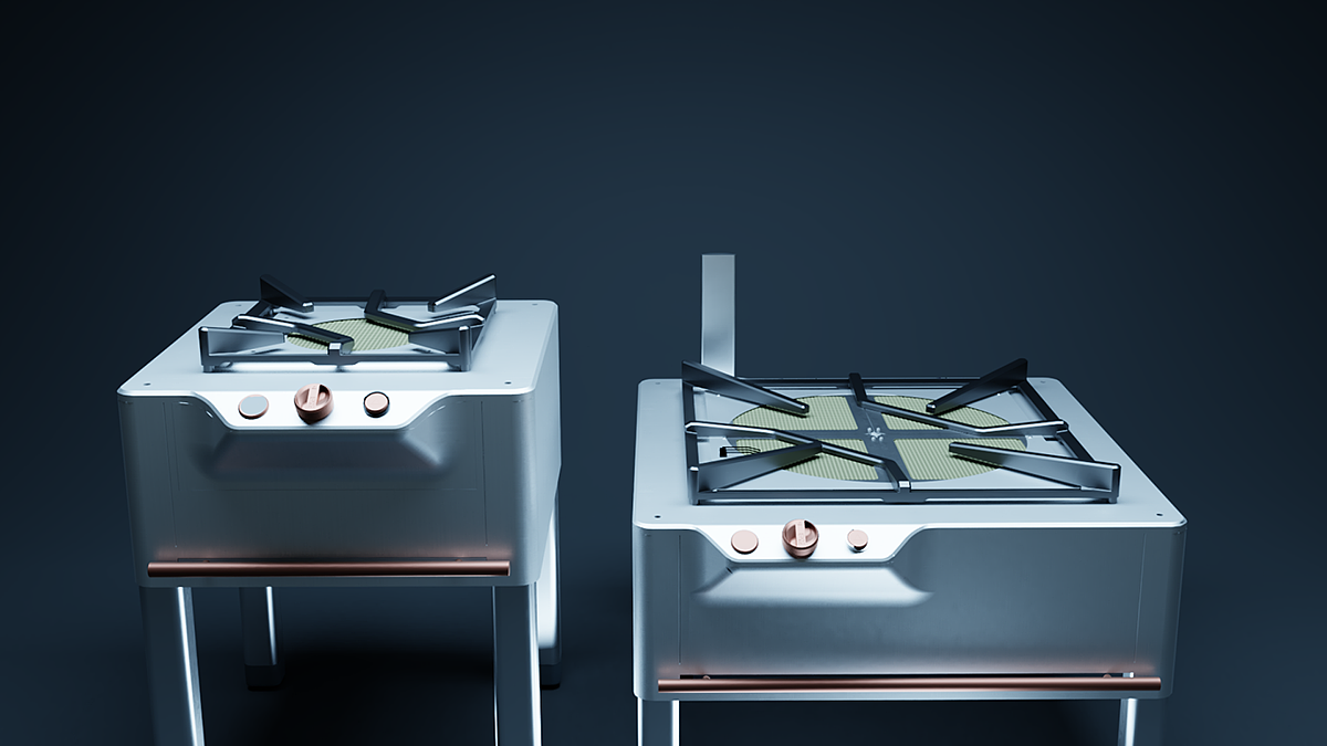 a kitchen stove，charcoal fire，commercial，