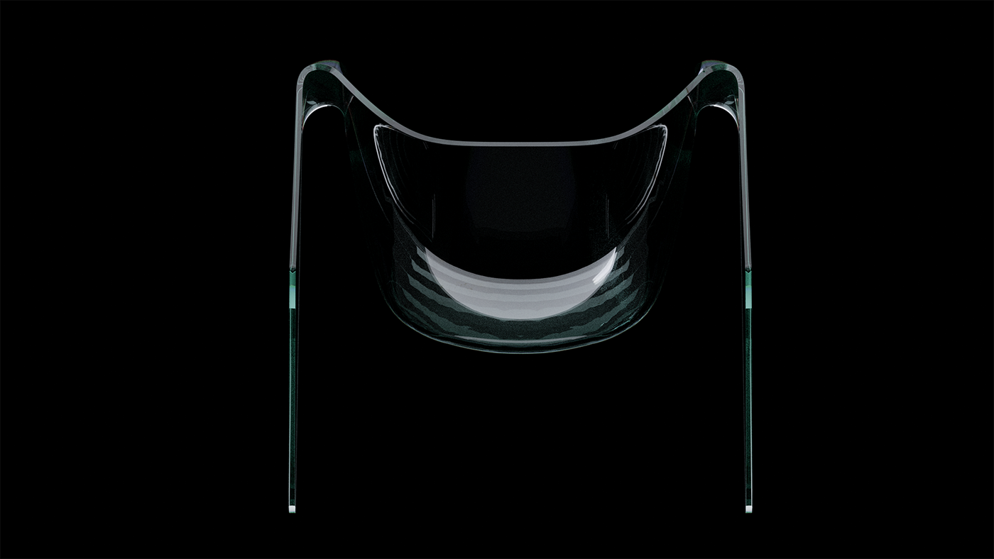 spirit，Glass slump chair，630 ° C，