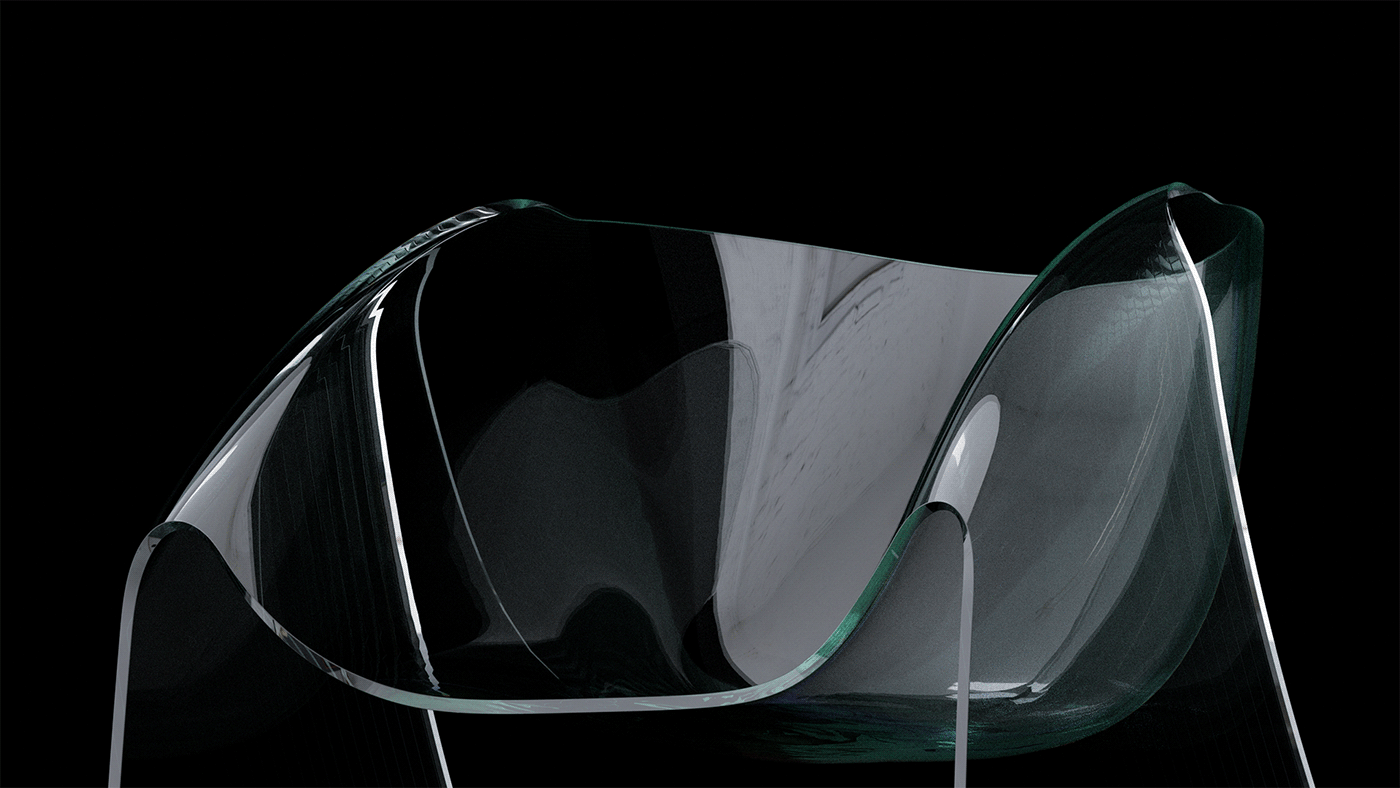 spirit，Glass slump chair，630 ° C，