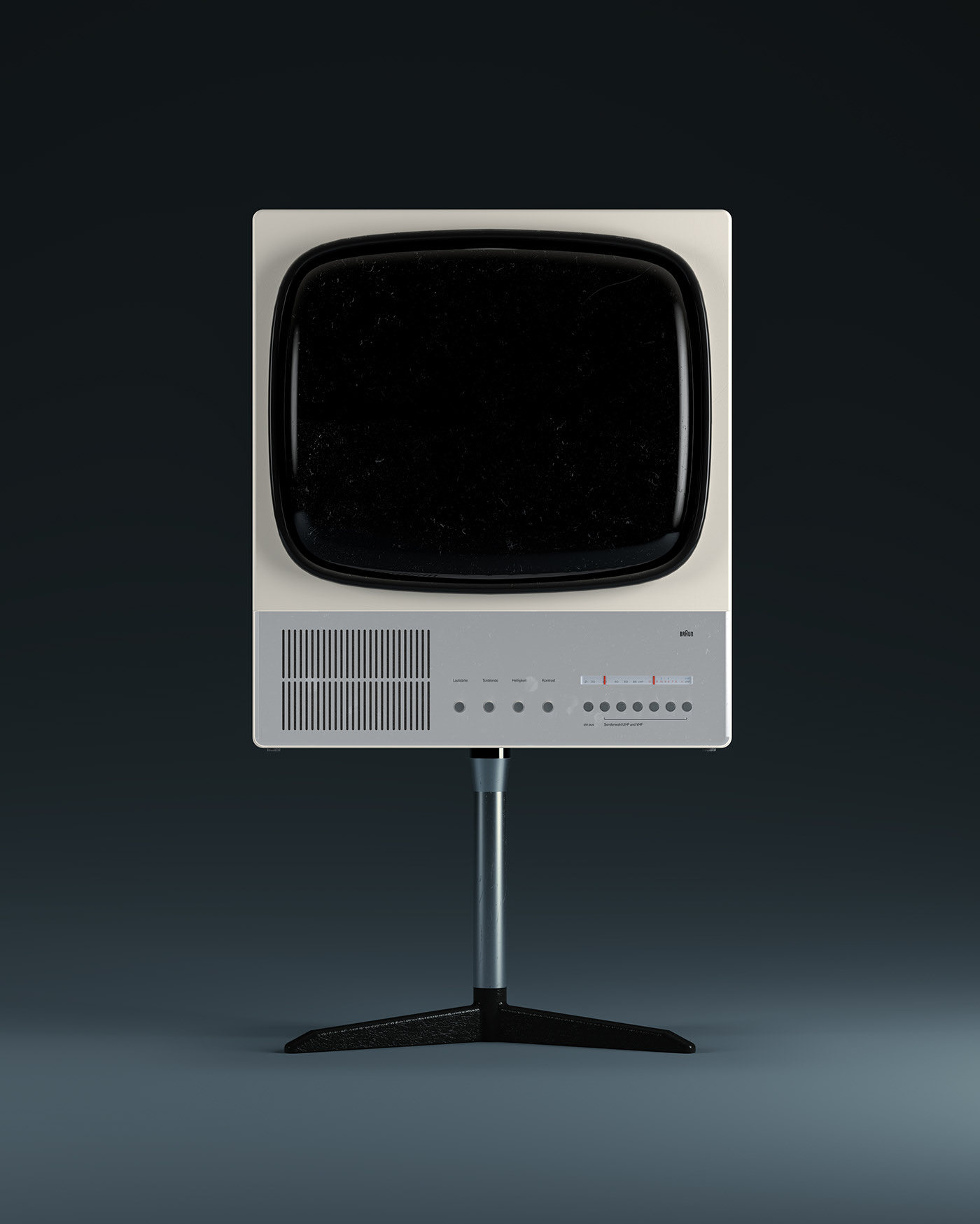 television，radio，Render，3d，