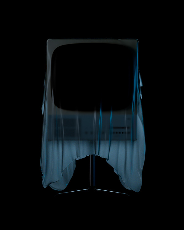 television，radio，Render，3d，