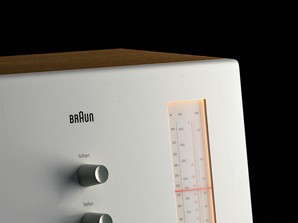 television，radio，Render，3d，