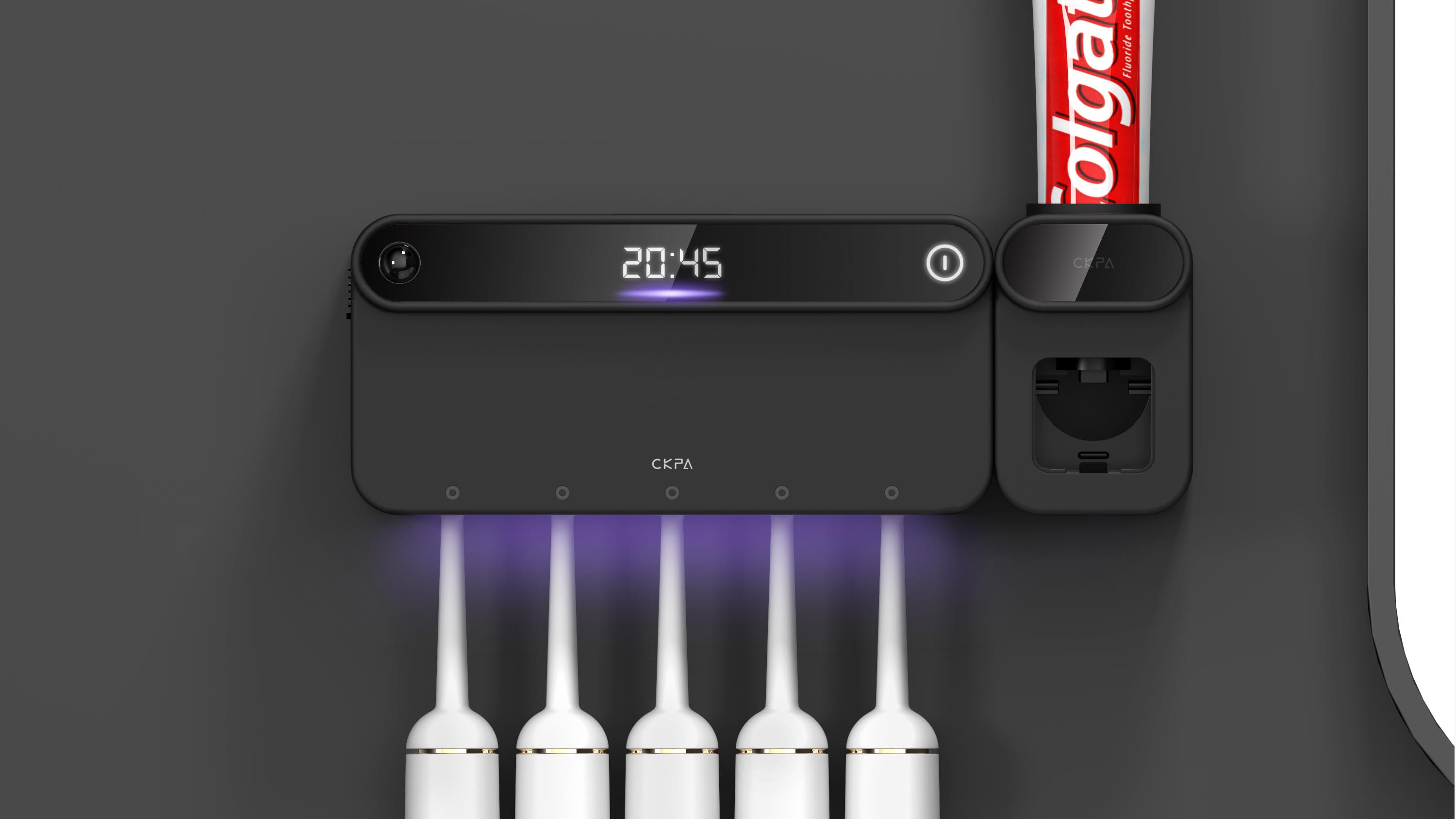 Toothbrush disinfection rack，