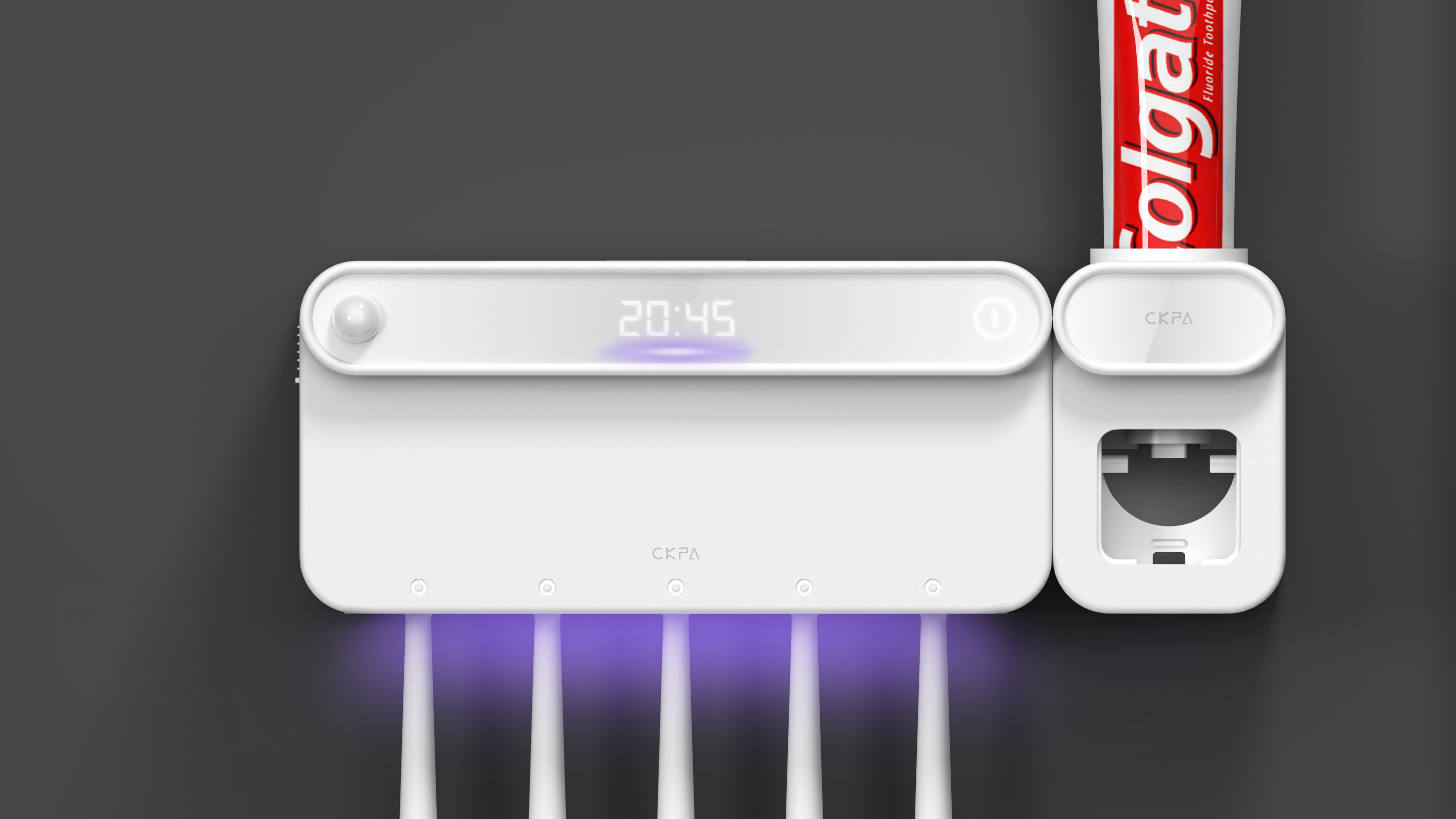 Toothbrush disinfection rack，