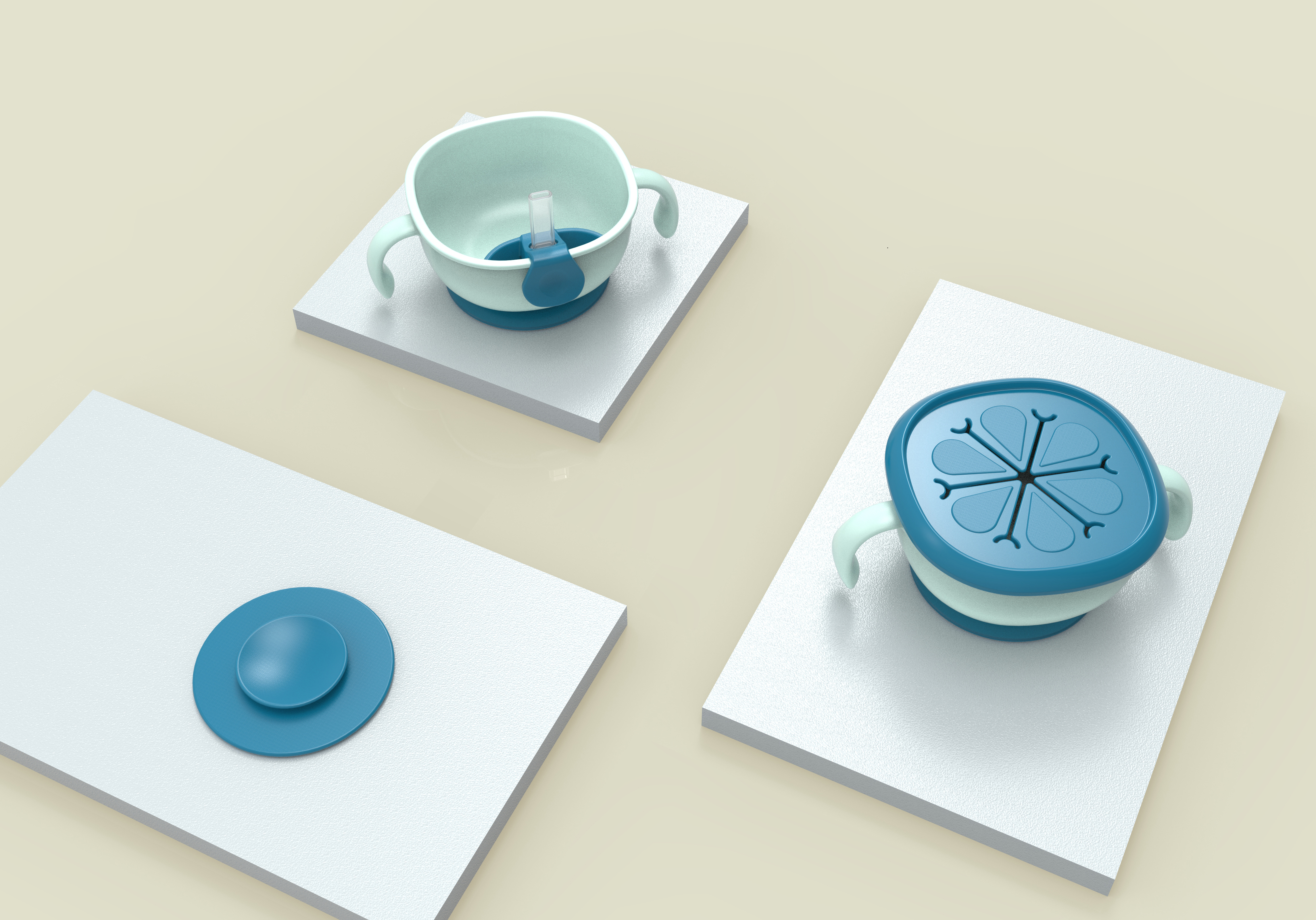 Baby straw bowl for drinking soup baby special auxiliary food bowl for sucking，