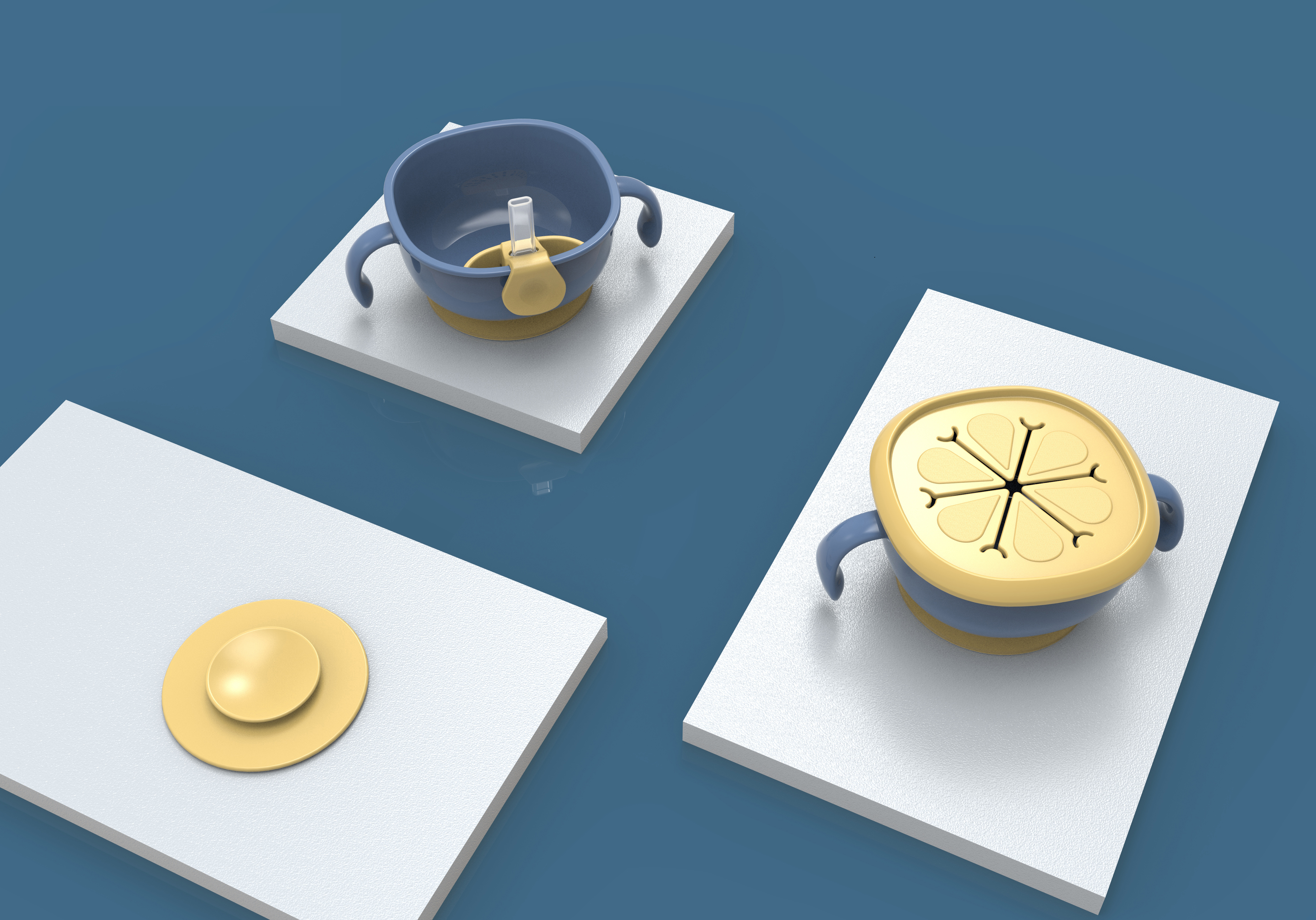 Baby straw bowl for drinking soup baby special auxiliary food bowl for sucking，