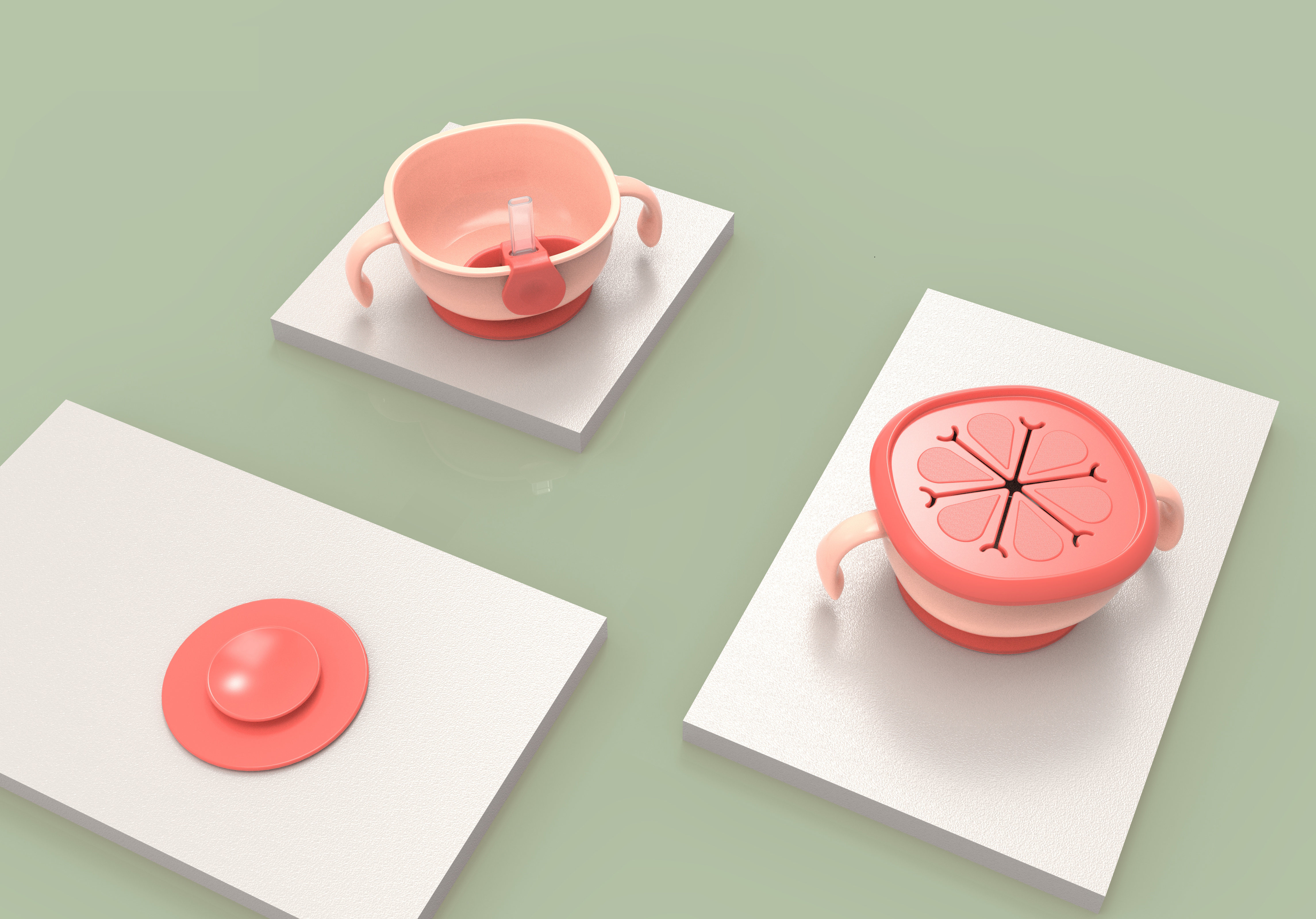 Baby straw bowl for drinking soup baby special auxiliary food bowl for sucking，