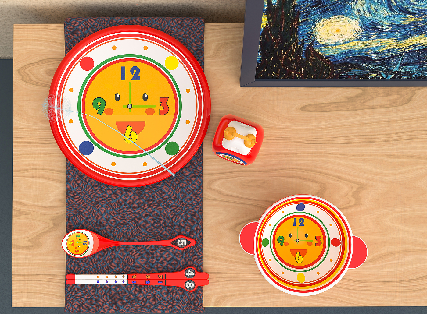 product design，tableware，Modeling and rendering，scene，