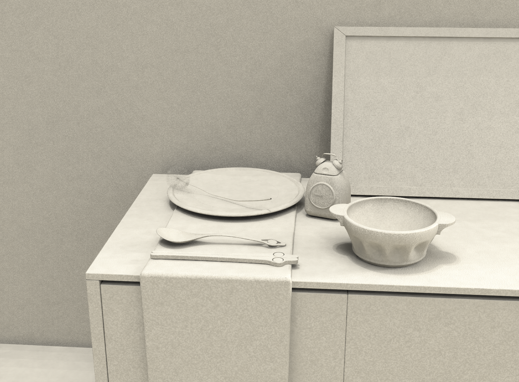 product design，tableware，Modeling and rendering，scene，