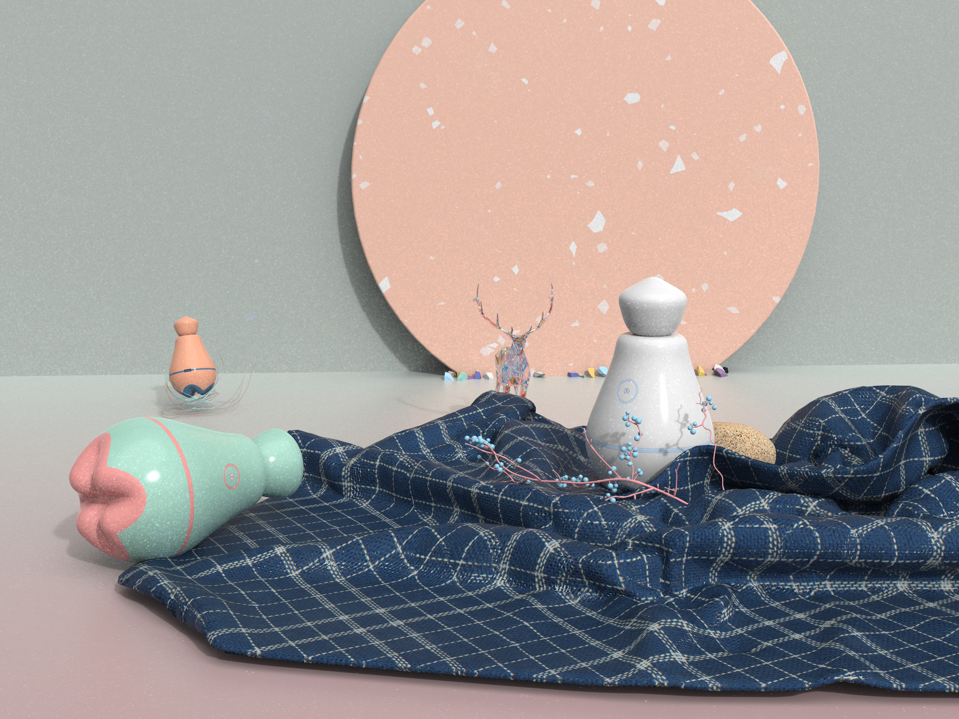 massage，product，Modeling and rendering，scene，