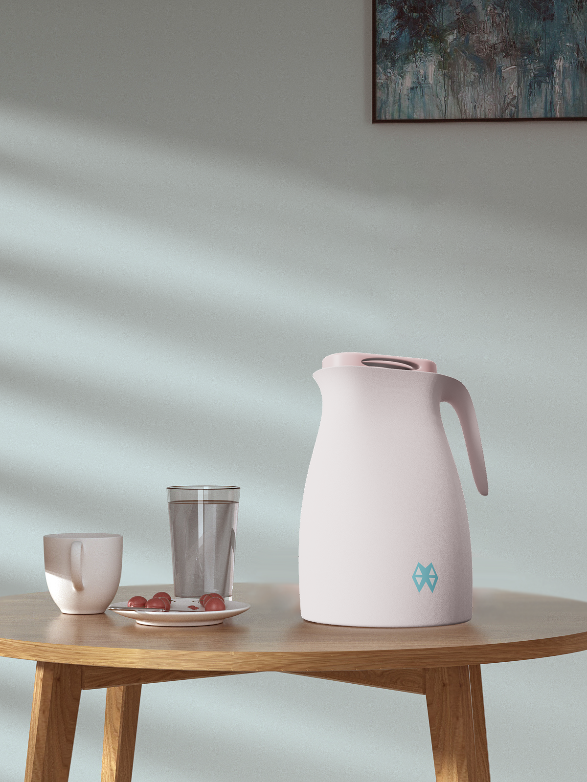 product design，Modeling and rendering，scene，kettle，