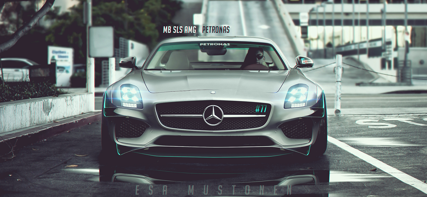 Automobile design，Rendering，pretty，