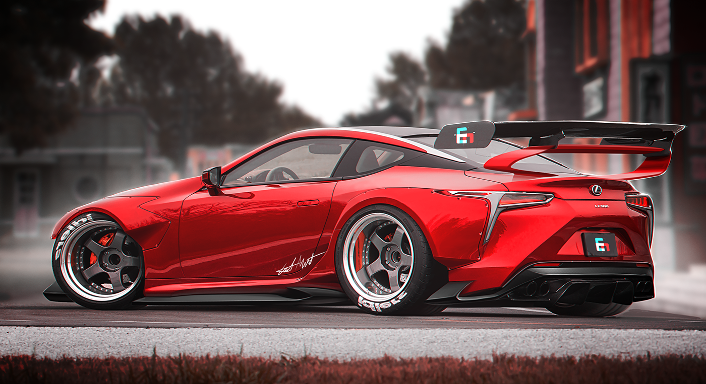 Automobile design，Rendering，pretty，