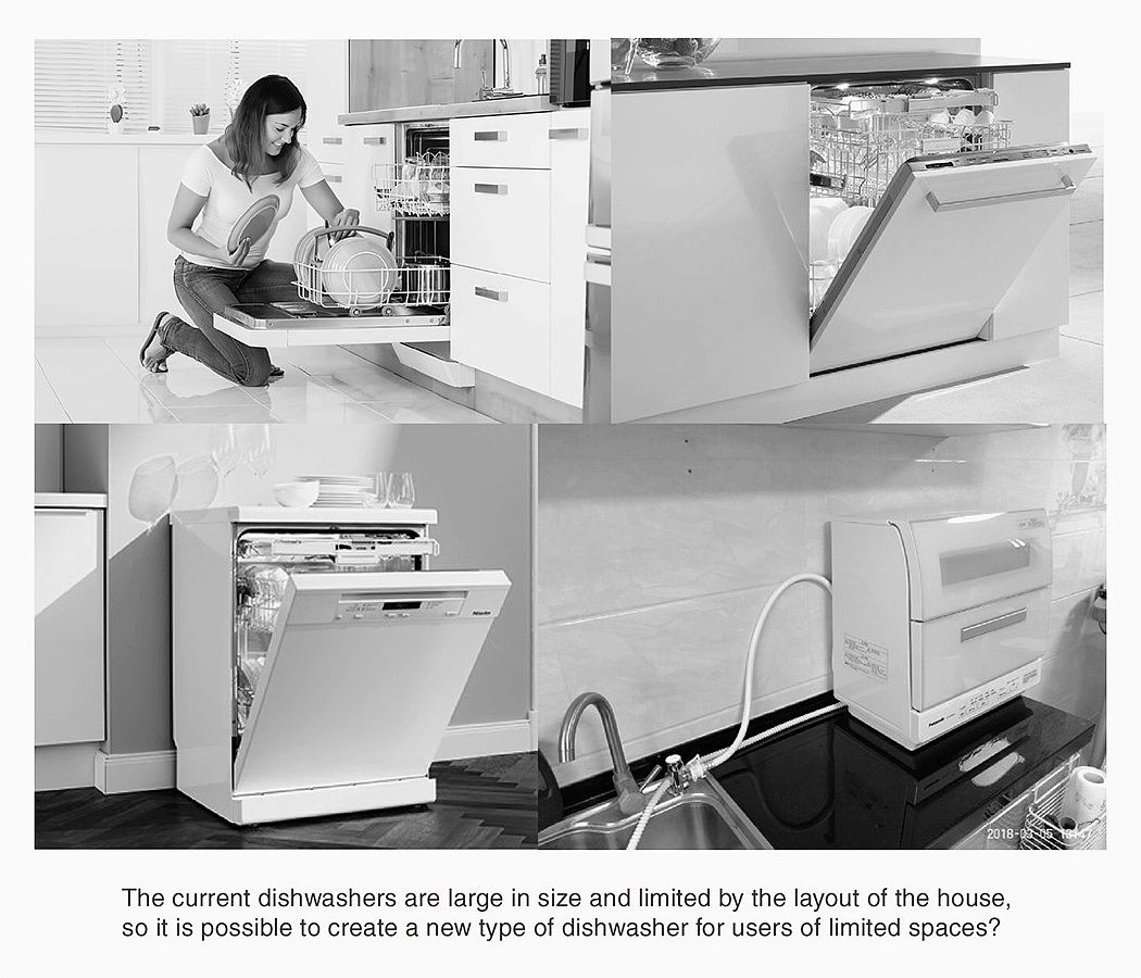 dishwasher，Space saving weapon，Ejectable dishwasher，Portable dishwasher，