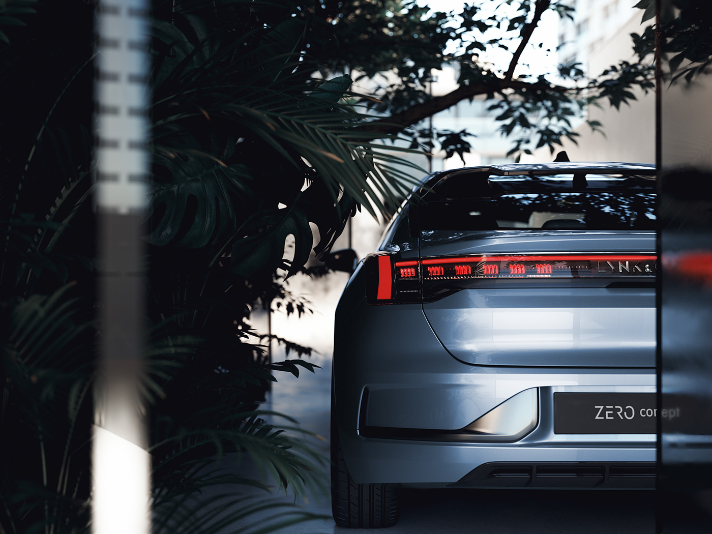 Lynk&Co.，Electric vehicle，grey，