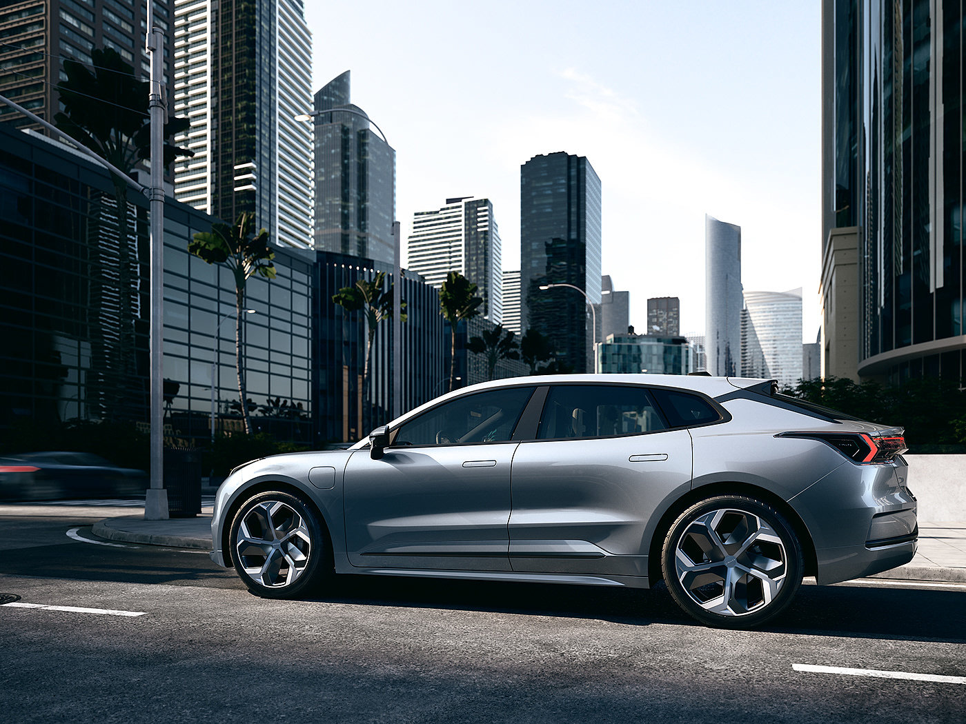 Lynk&Co.，Electric vehicle，grey，