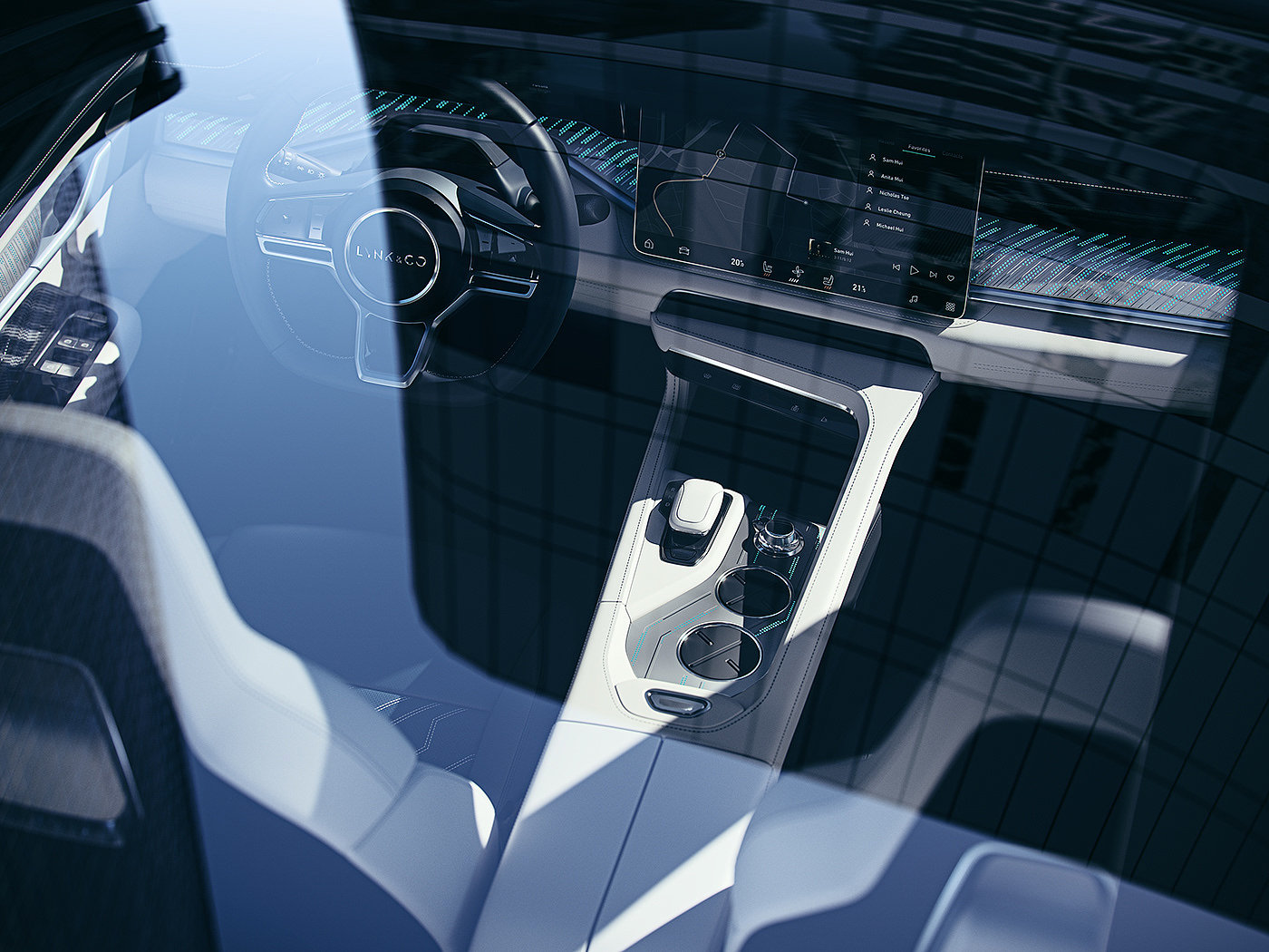 Lynk&Co.，Electric vehicle，grey，