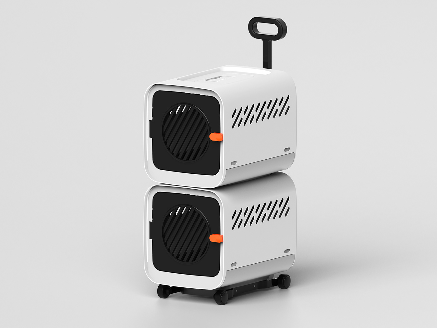 PAWSPAL Pet Carier，Pet cage，black，