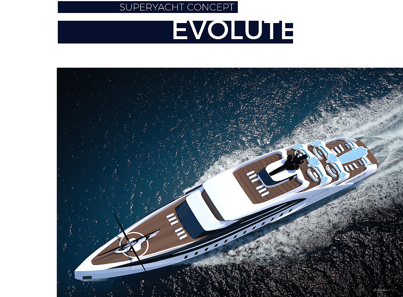 evolute，yacht，ship，conceptual design，vehicle，