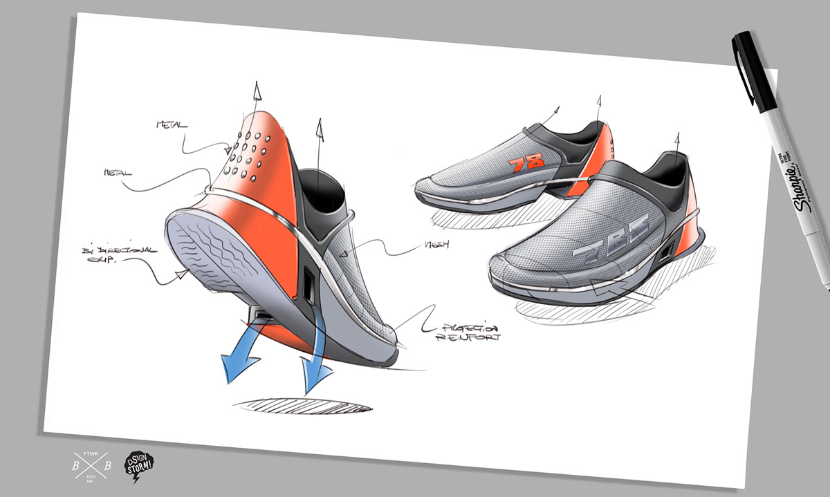Sketch book，sneakers，Hand drawn，