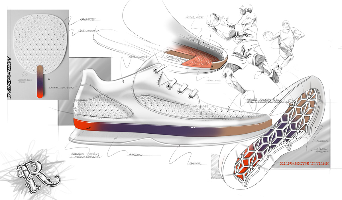 Sketch book，sneakers，Hand drawn，