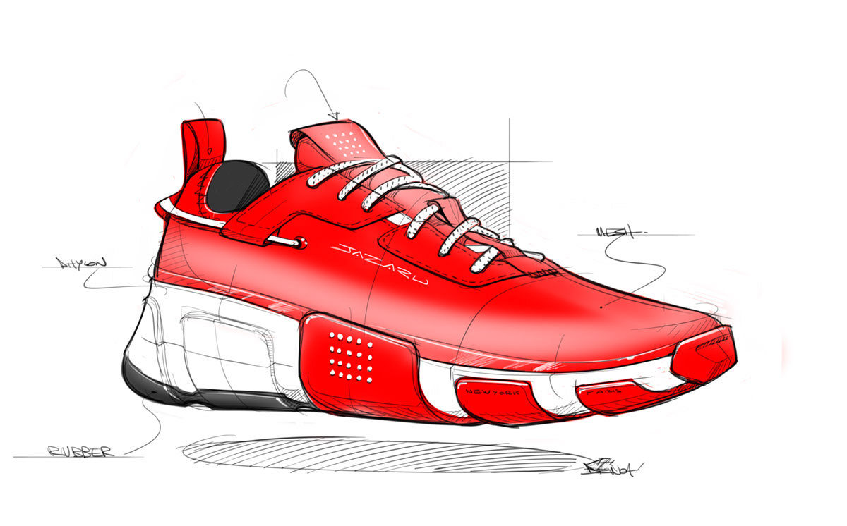 Sketch book，sneakers，Hand drawn，