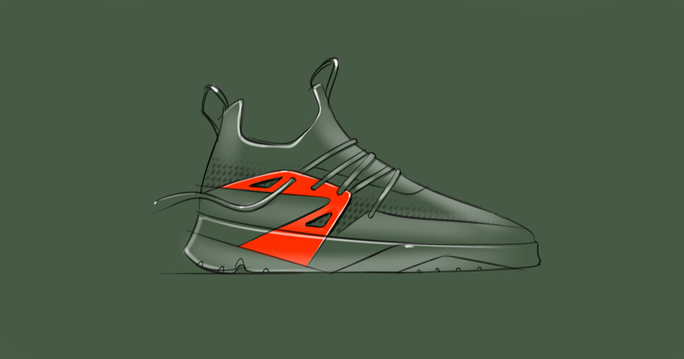 Sketch book，sneakers，Hand drawn，