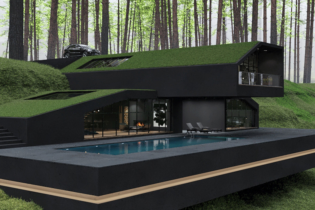 Architectural design，black，Sustainable design，