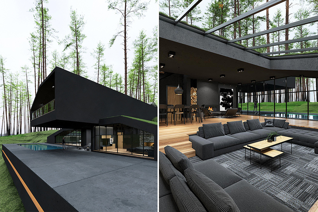 Architectural design，black，Sustainable design，