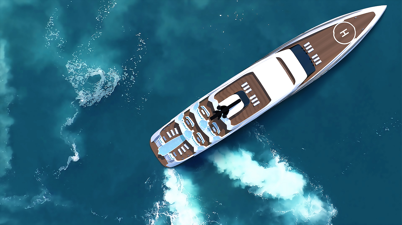 evolute，yacht，ship，conceptual design，vehicle，
