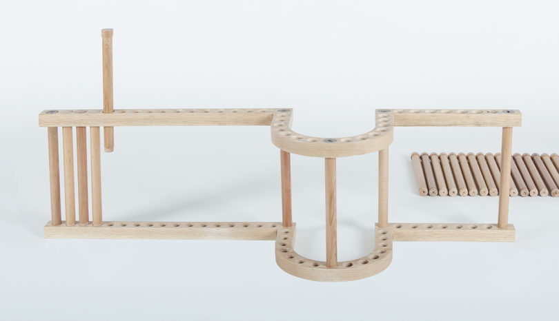 The Wave Shelf，bookshelf，woodiness，