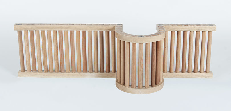 The Wave Shelf，bookshelf，woodiness，