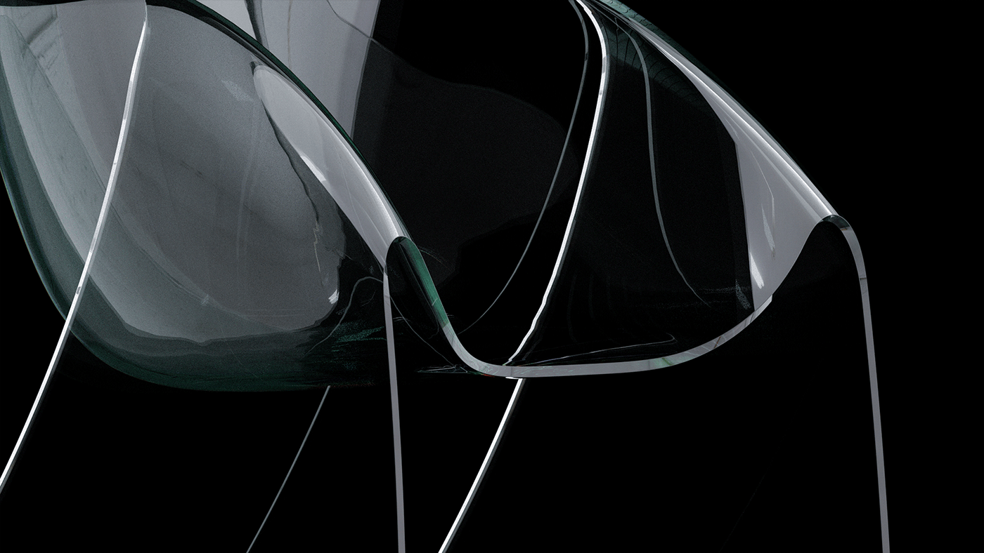 spirit，chair，furniture，Glass material，