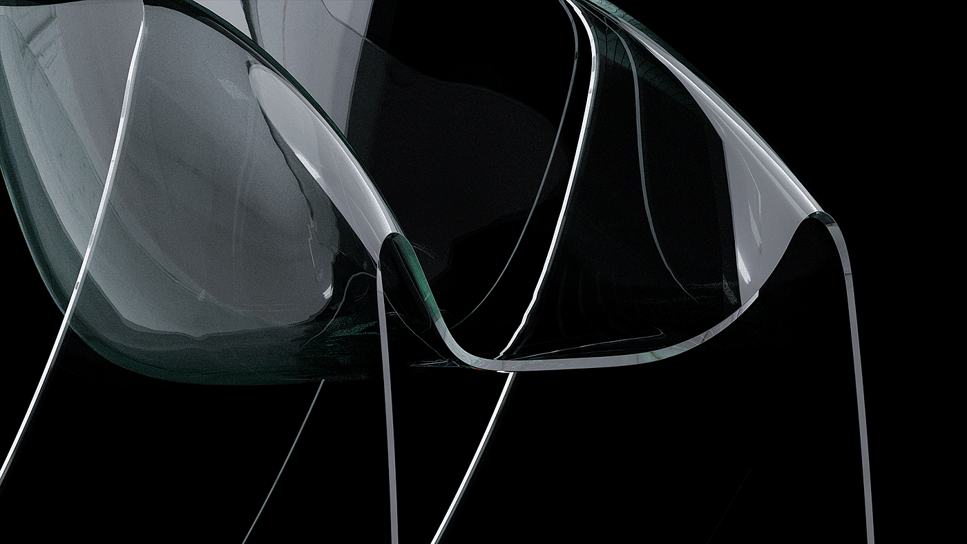 spirit，chair，furniture，Glass material，