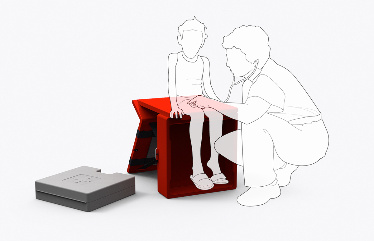 First aid kit，stool，industrial design，product design，