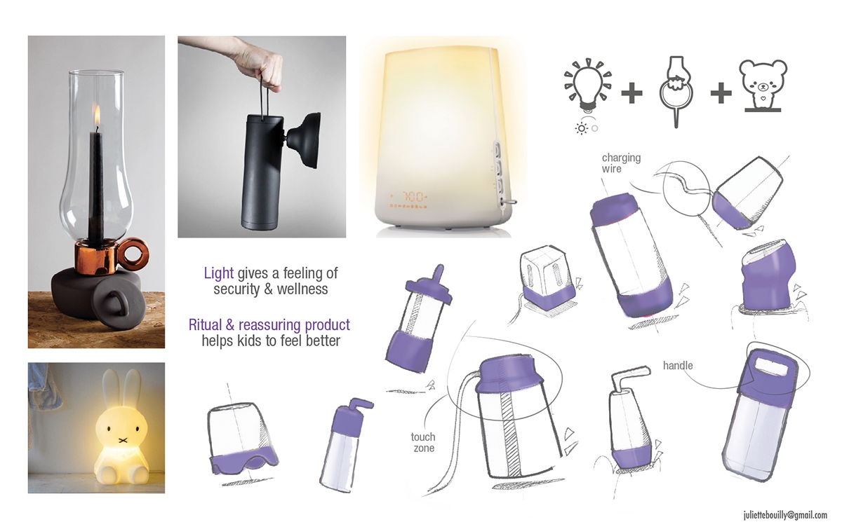 Desk lamp，colourful，security，