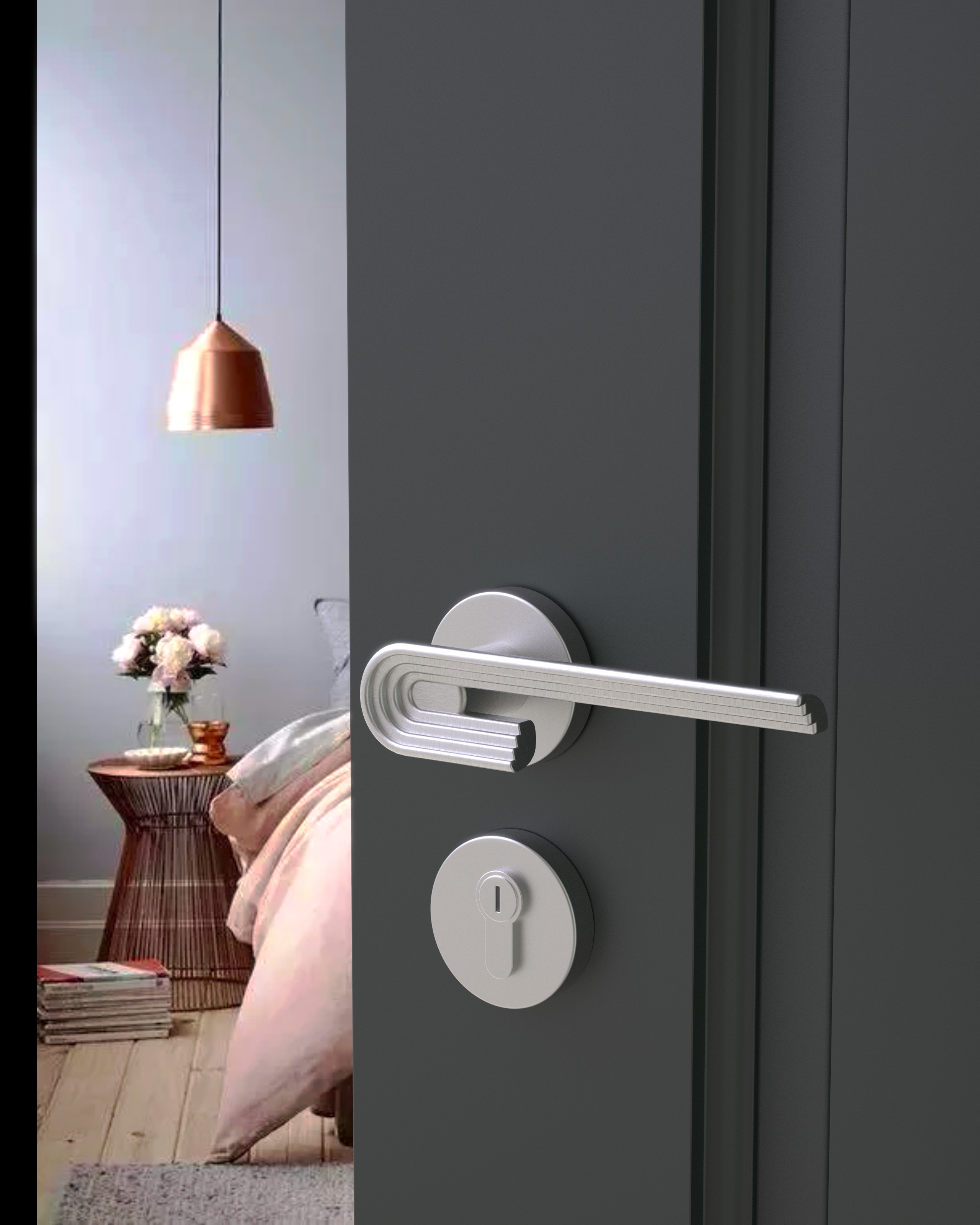 Interior design，Retro，NEW，Door lock，