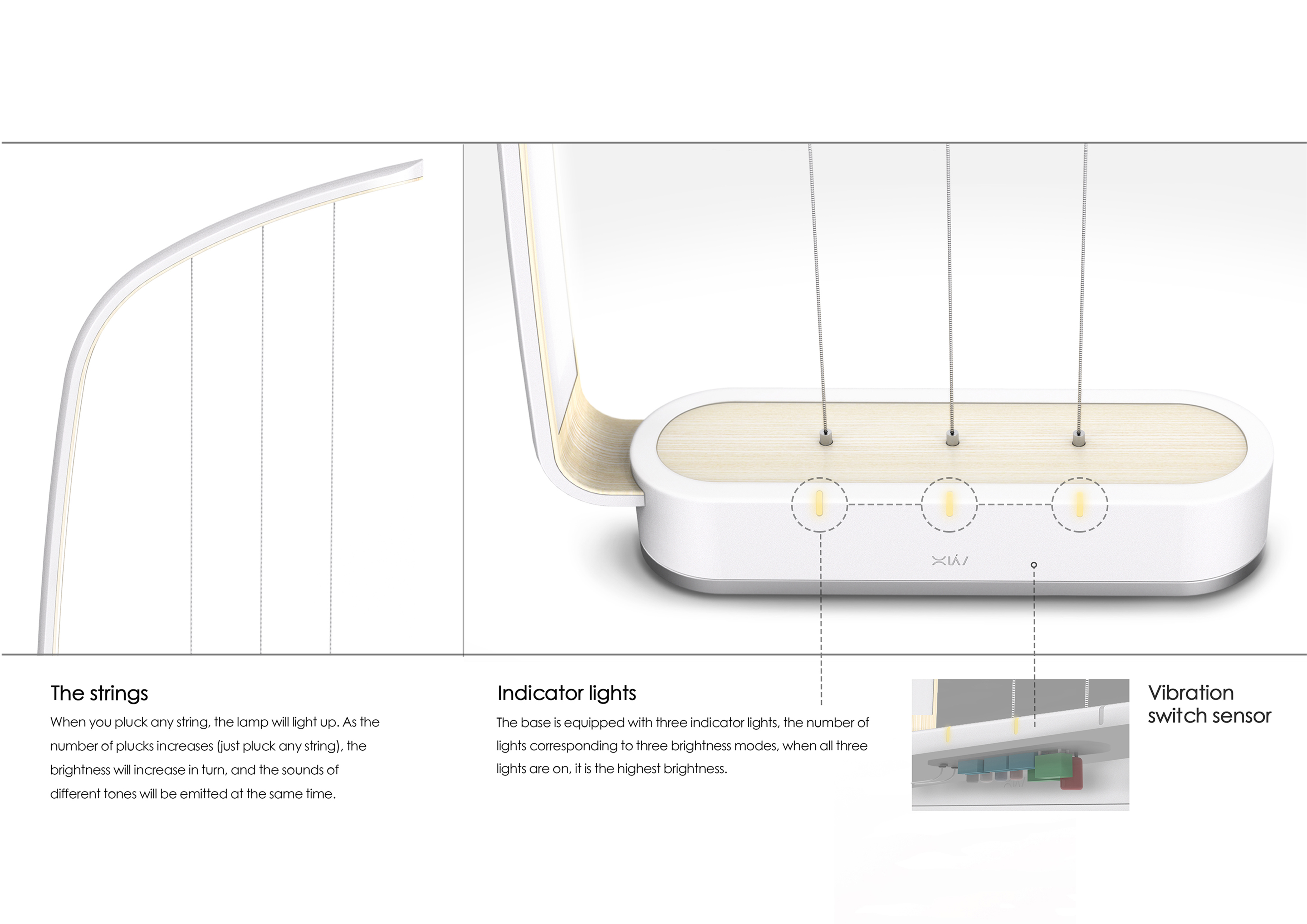 Desk lamp，Piano，music，lighting，Interactive experience，originality，emotion，