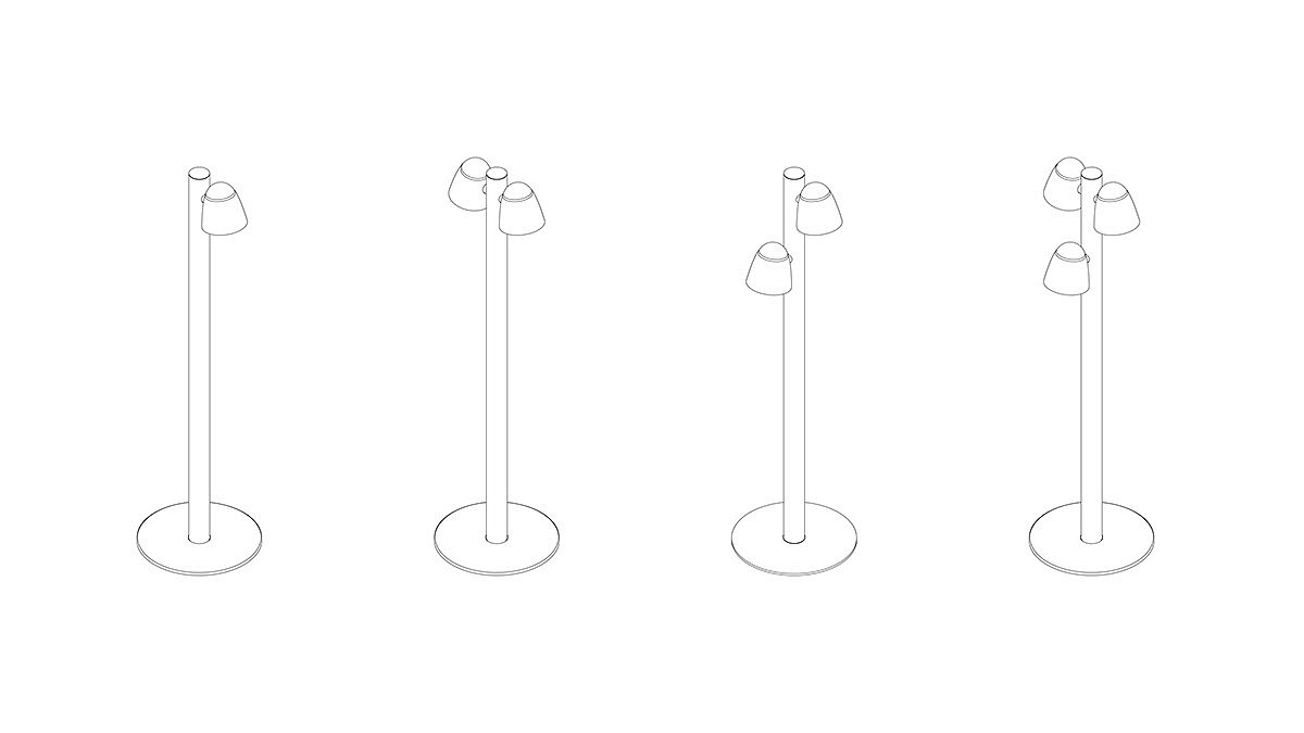 Lighting，lighting，Emet，3D printing，Desk lamp，