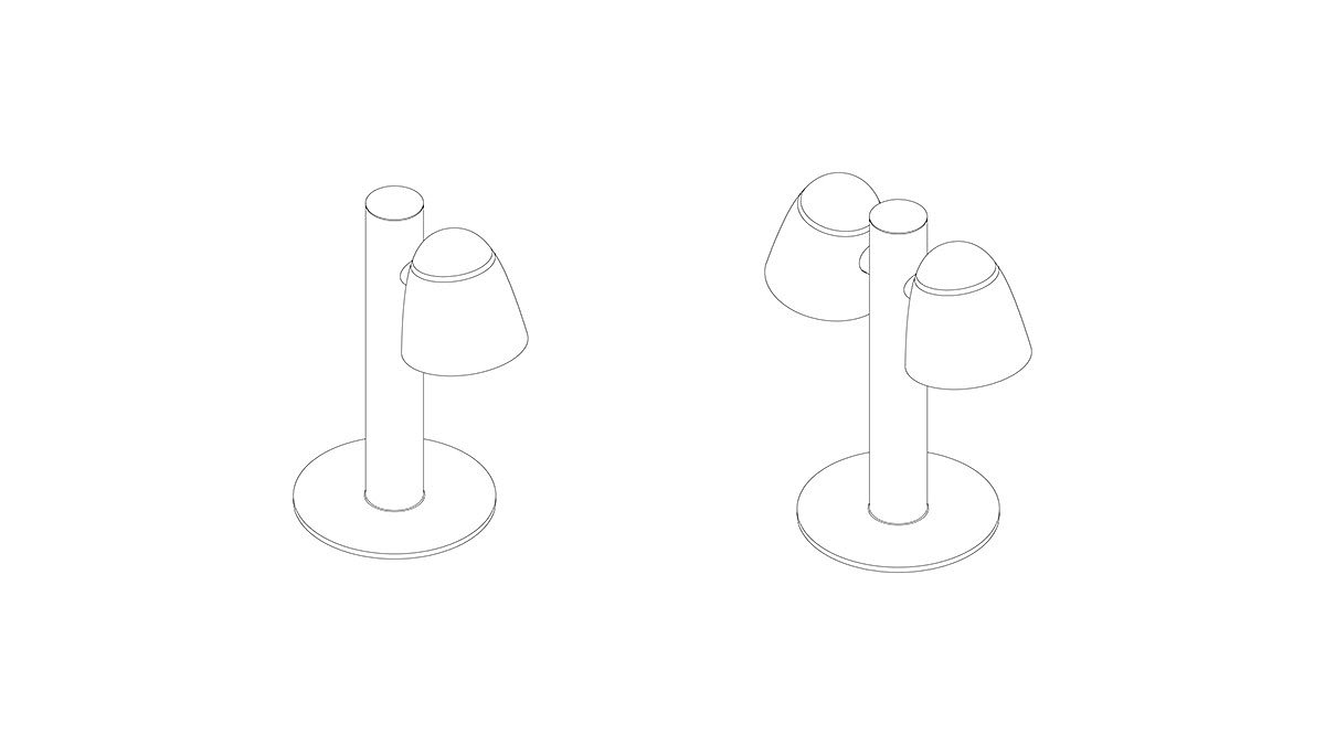 Lighting，lighting，Emet，3D printing，Desk lamp，