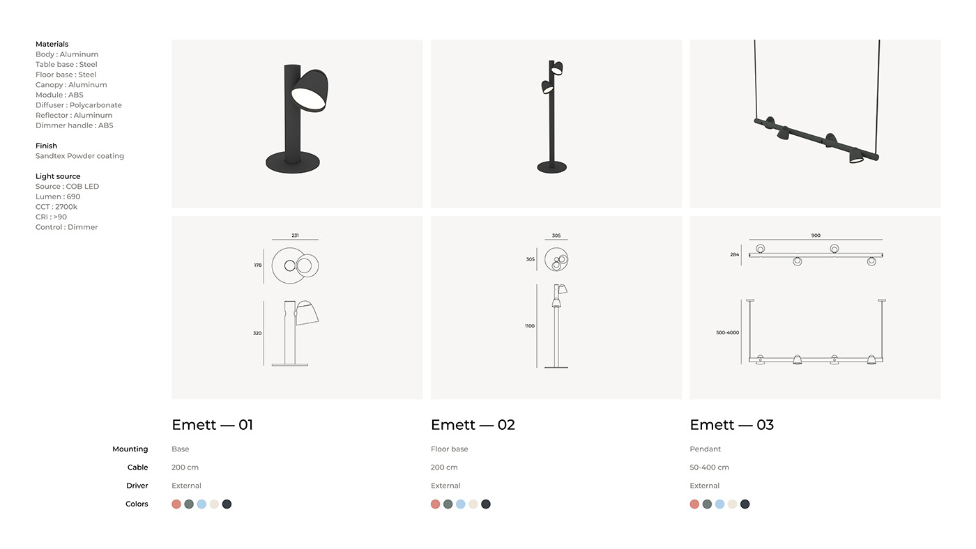 Lighting，lighting，Emet，3D printing，Desk lamp，