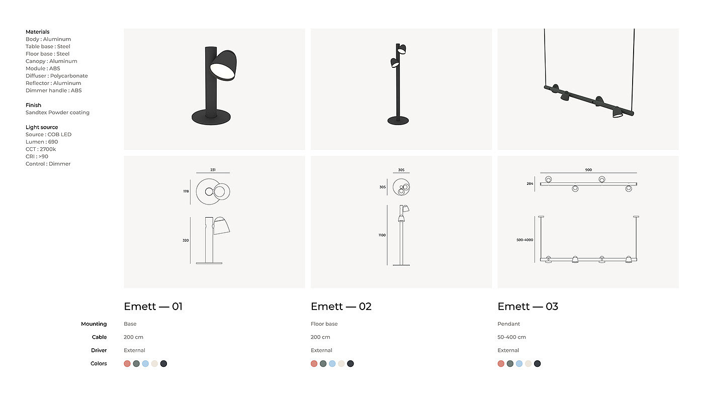 Lighting，lighting，Emet，3D printing，Desk lamp，