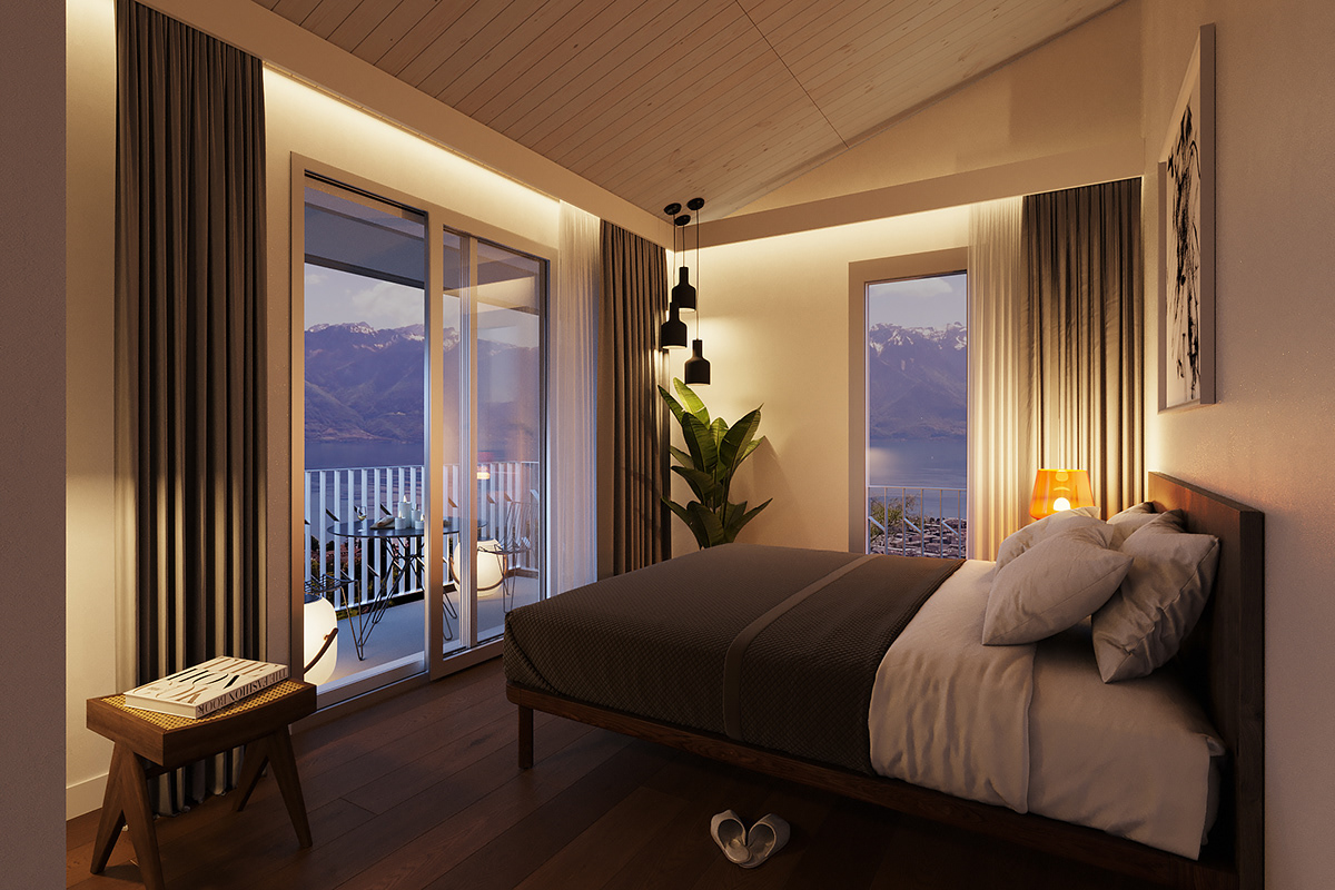 Edvin Skiesten，3D rendering，residence，