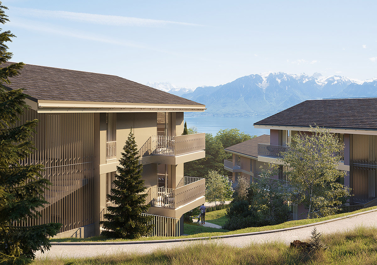 Edvin Skiesten，3D rendering，residence，