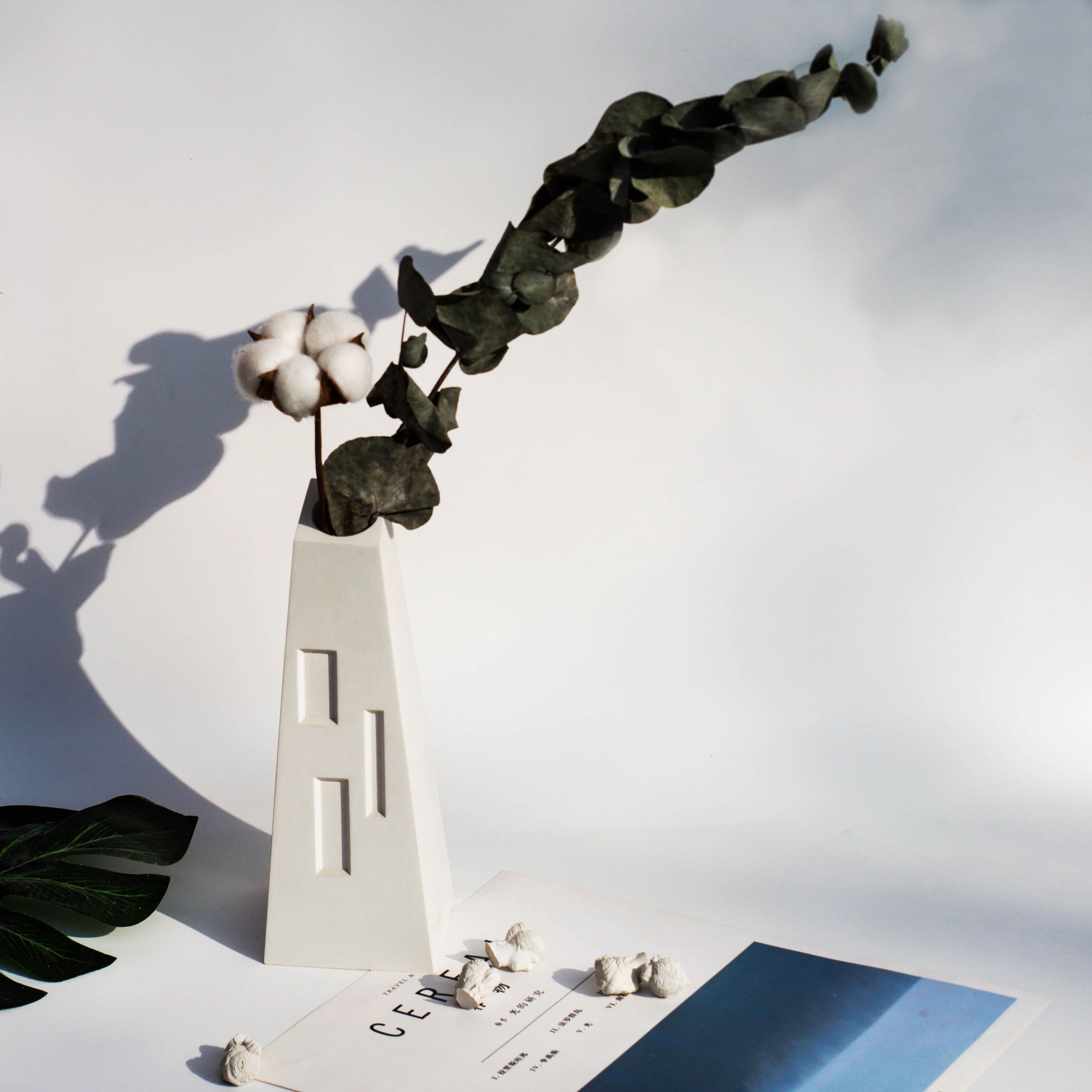 Dry vase，cement，original，Handmade，