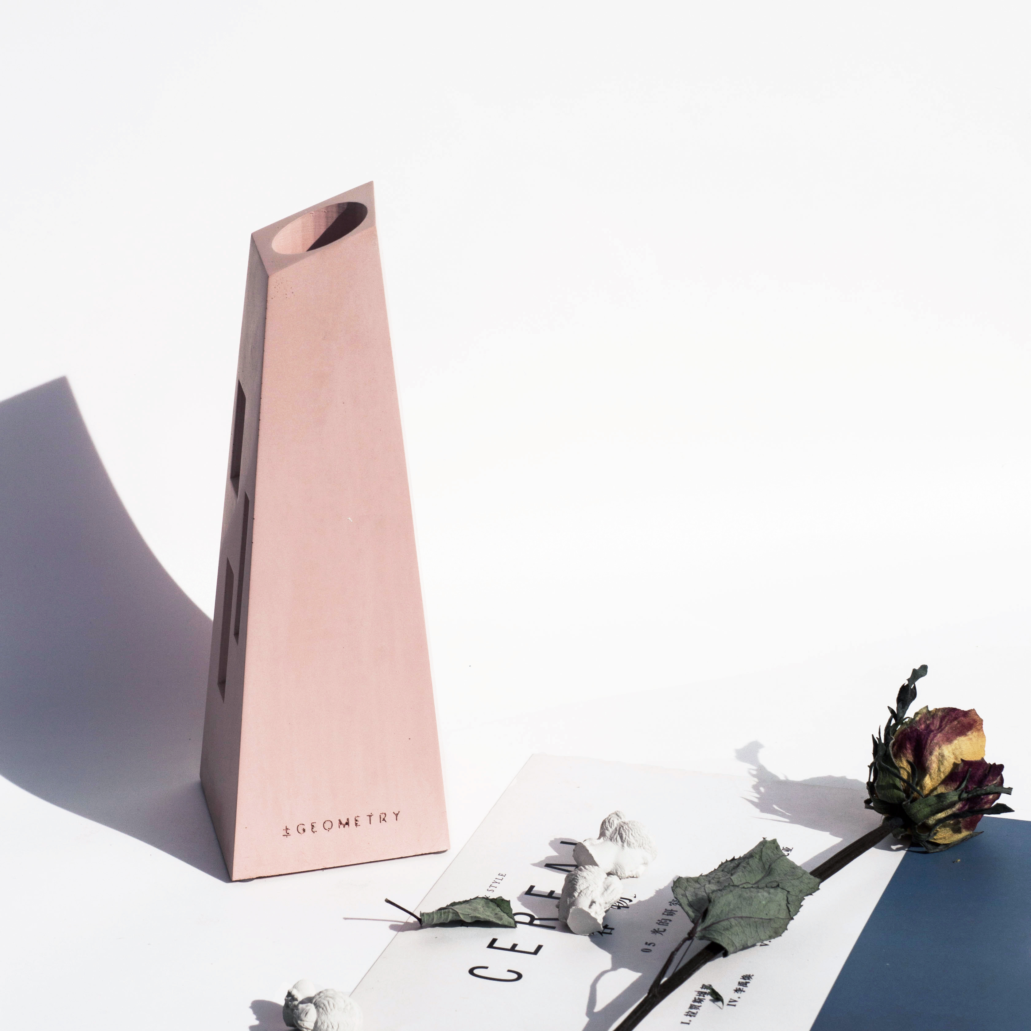 Dry vase，cement，original，Handmade，